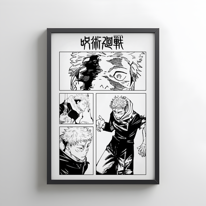 Yuji Itadori Jujutsu Kaisen Rollup Poster