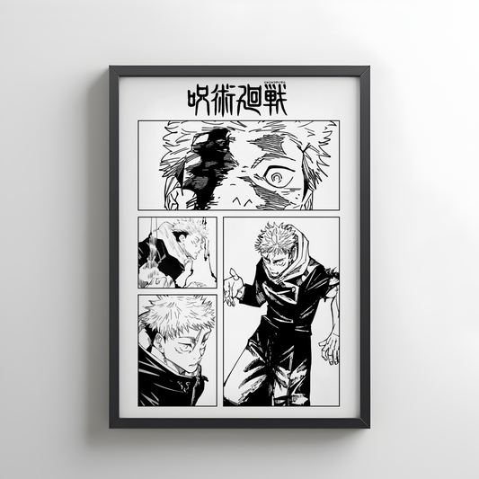 Yuji Itadori Jujutsu Kaisen Rollup Poster