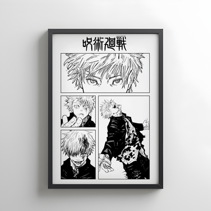 Satoru Gojo Jujutsu Kaisen Rollup Poster