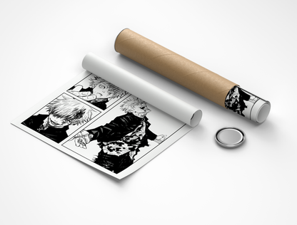 Satoru Gojo Jujutsu Kaisen Rollup Poster
