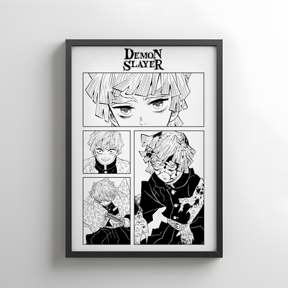 Demon Slayer Zenitsu Agatsuma Rollup Poster