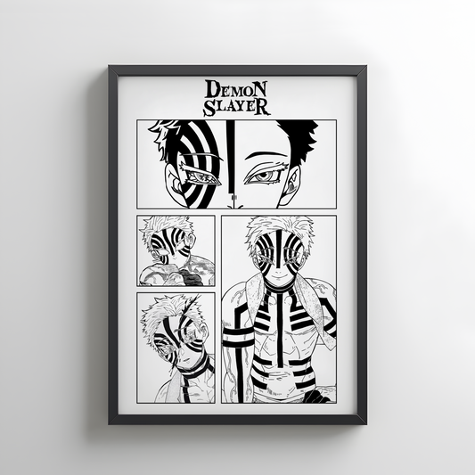 Demon Slayer Akaza Rollup Poster