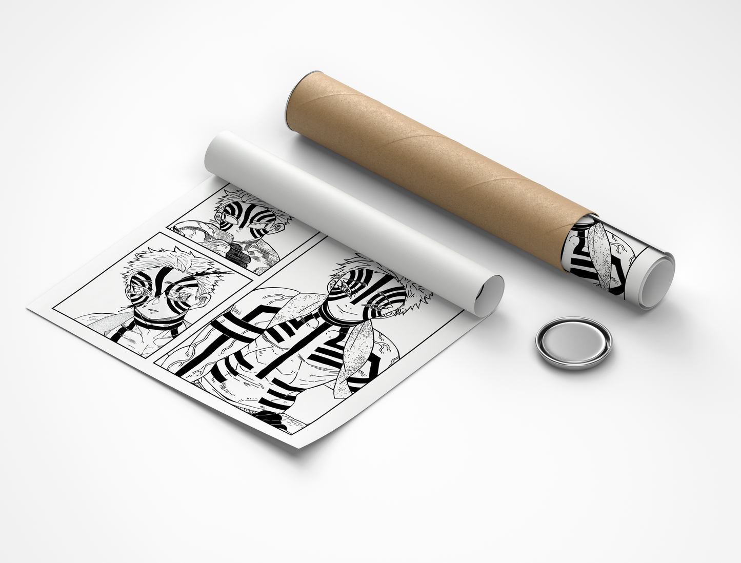 Demon Slayer Akaza Rollup Poster