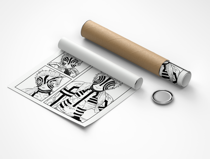 Demon Slayer Akaza Rollup Poster