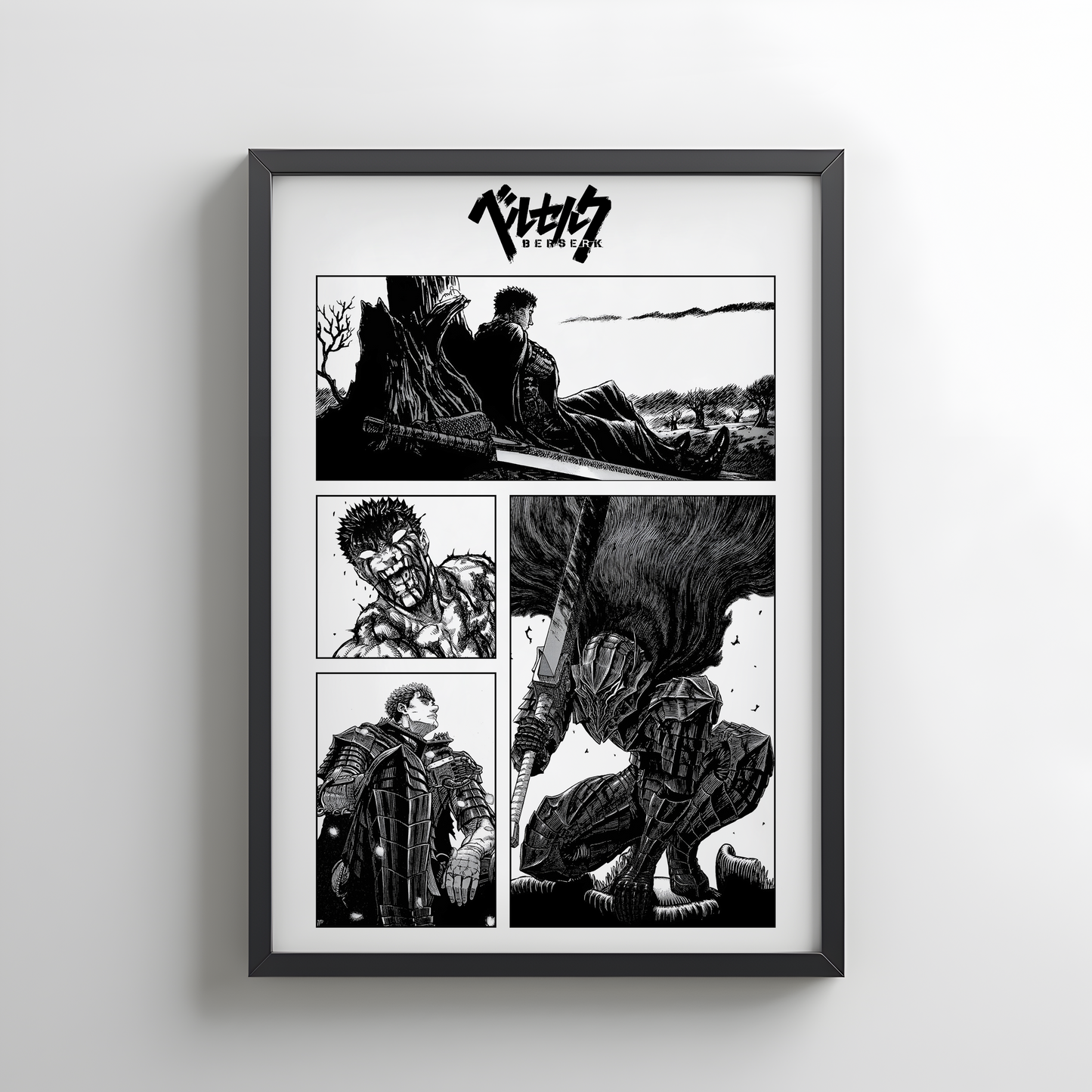 Berserk Guts Poster - Minimalist Wall art
